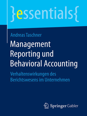 cover image of Management Reporting und Behavioral Accounting